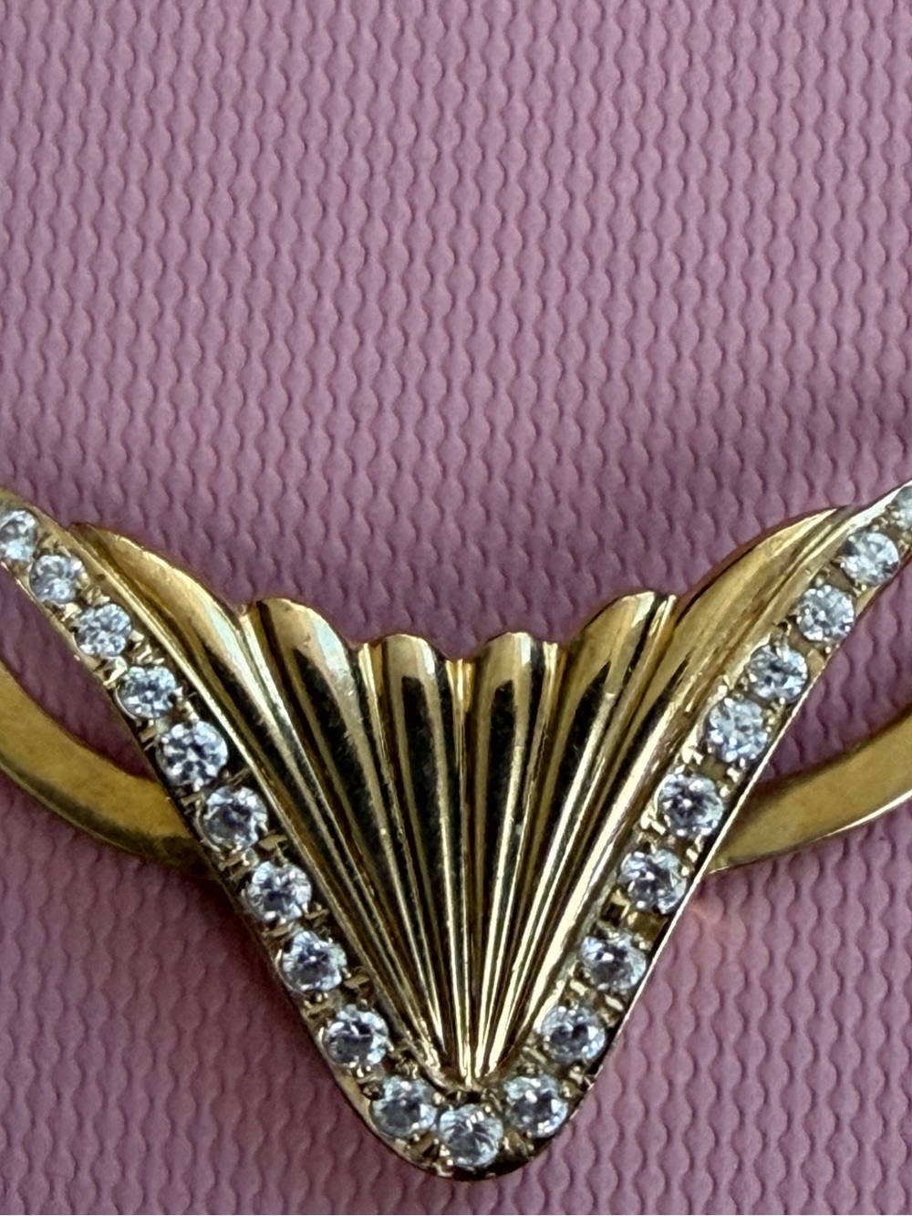 14K YELLOW GOLD & LAB DIAMOND
PENDANT SLIDER PENDANT - MINT - Picture 3 of 6